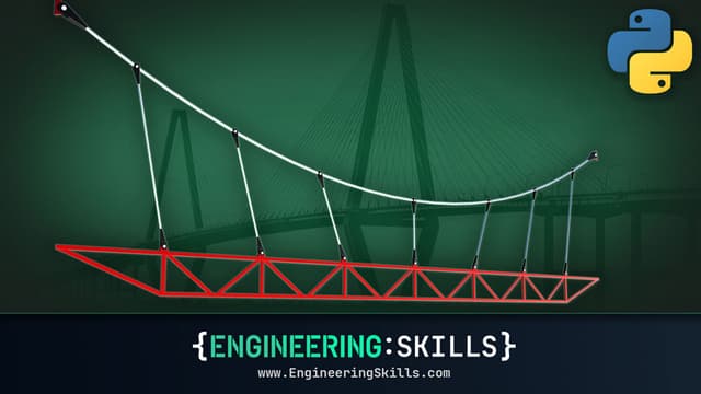Non-linear Finite Element Analysis of 2D Catenary & Cable Structures using Python