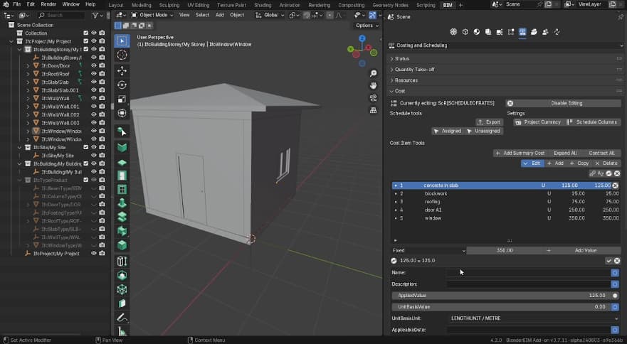 Costing information in IFC | EngineeringSkills.com