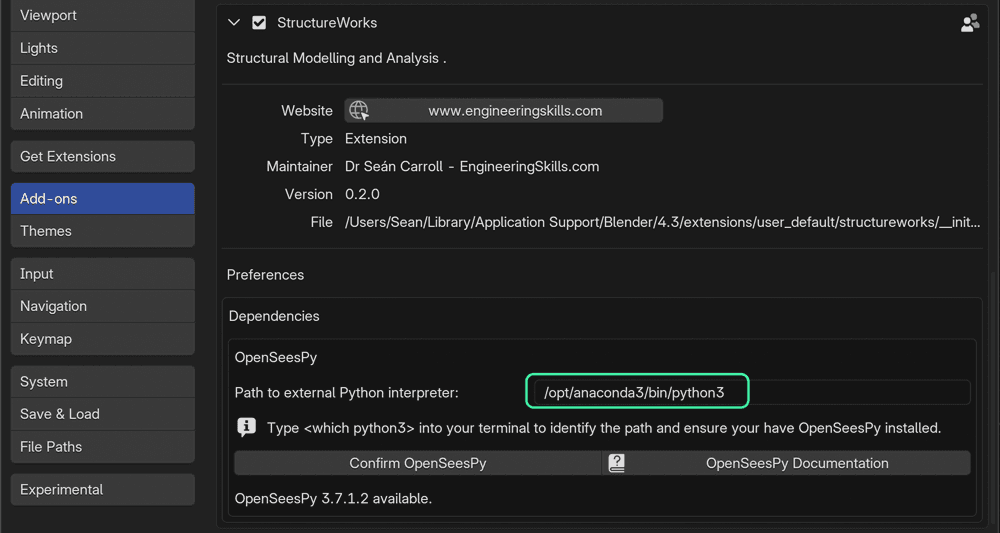 OpenSeesPy path | EngineeringSkills.com