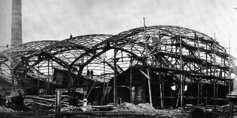 Photographic reproduction of Vladimir Shukhov’s steel gridshell in Vyksa (1897) | EngineeringSkills.com