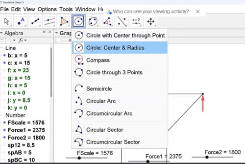 Add a circle to the canvas, parameterised by centre point and radius. | EngineeringSkills.com