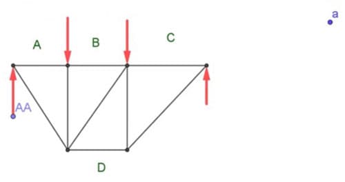 Construct the force diagram next to the form diagram. | EngineeringSkills.com