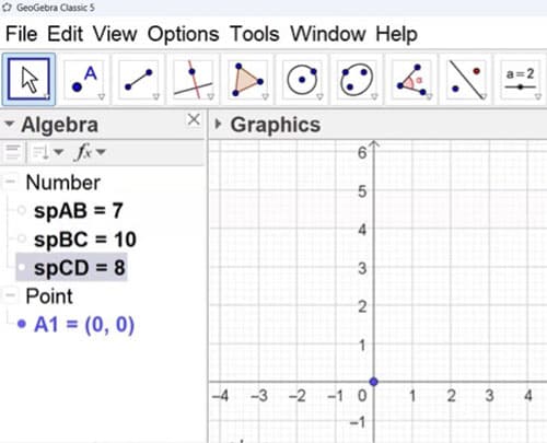 Defining parameters in the Algebra window. | EngineeringSkills.com