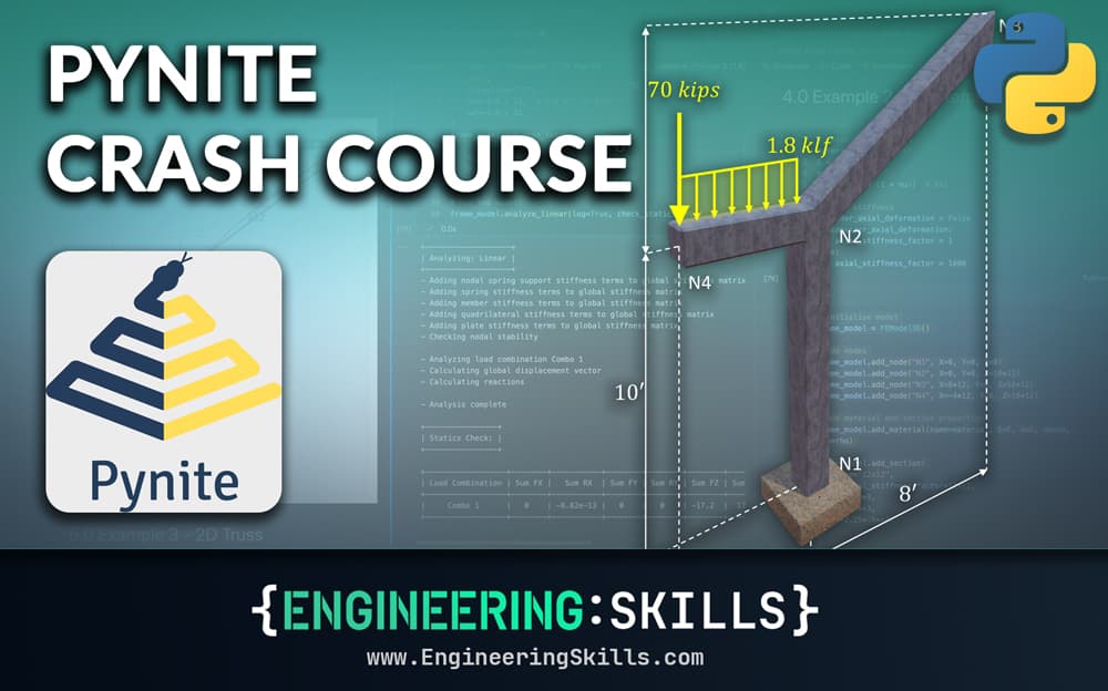 A Pynite Crash Course - Open Source Finite Element Modelling for Structural Engineers