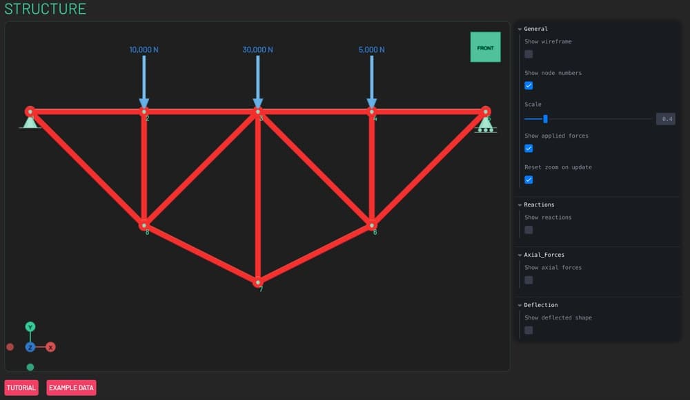 Free Truss Calculator 10 | EngineeringSkills.com