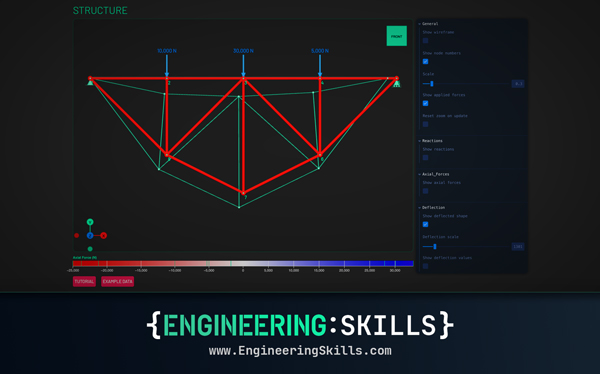 Free Truss Calculator – Quick Start Guide | EngineeringSkills.com